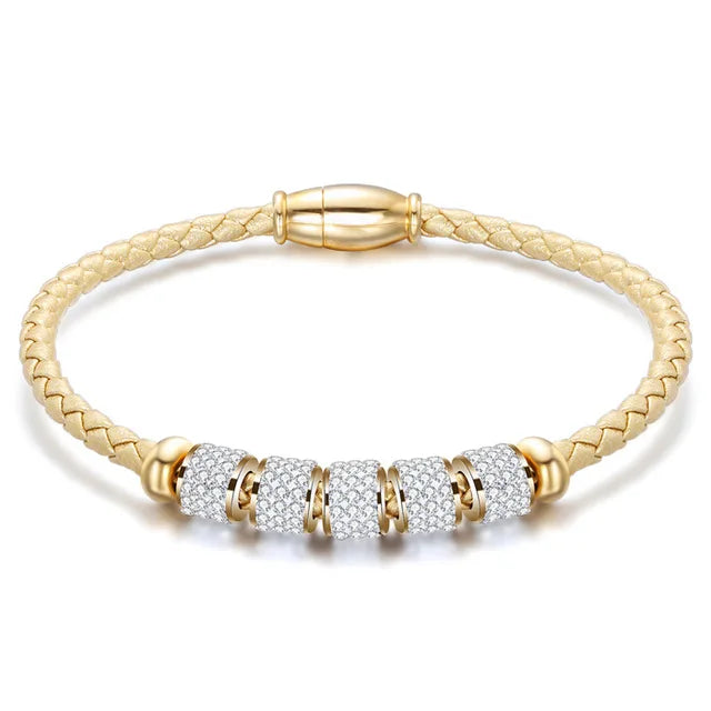 Drop Shipping Fashion Woman Bracelet and Bangles With Magnetic Clasp Women Stainless Steel Bracelet Bangles Jewelry Wholesale