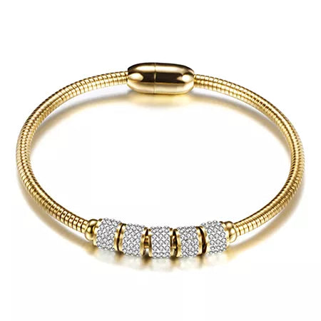 Drop Shipping Fashion Woman Bracelet and Bangles With Magnetic Clasp Women Stainless Steel Bracelet Bangles Jewelry Wholesale