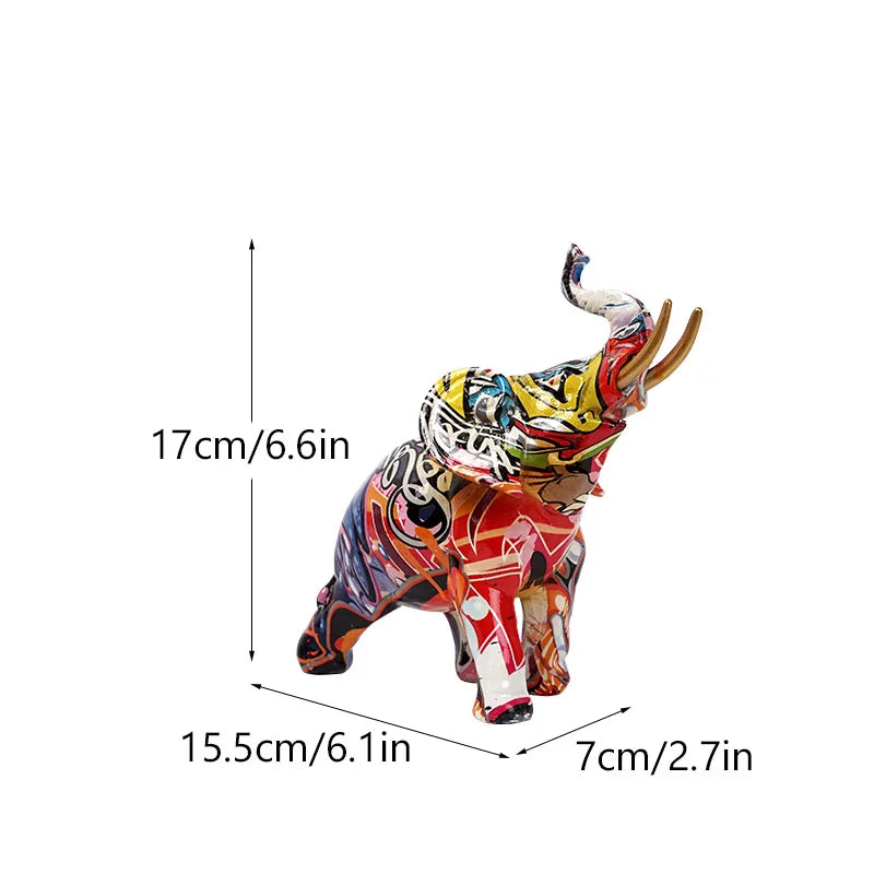 Vilead Graffiti Elephant Sculpture