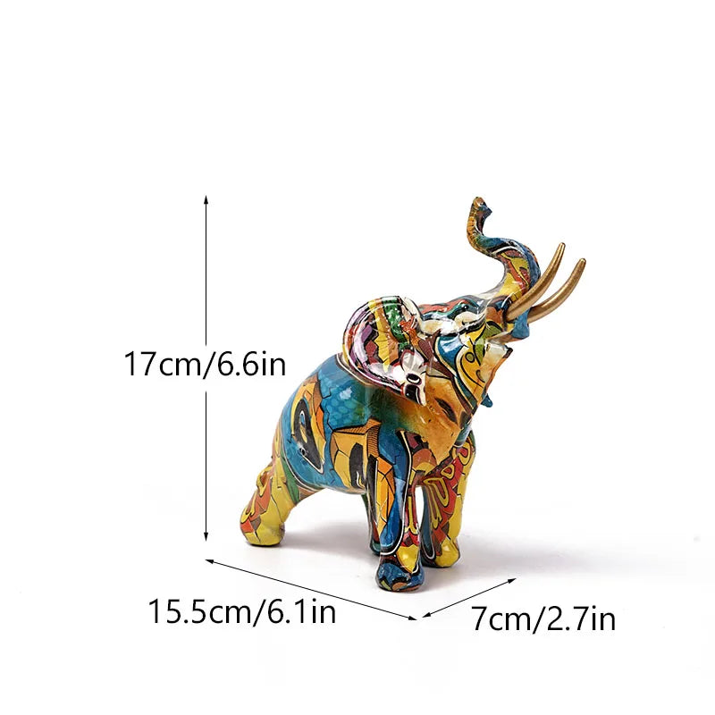Vilead Graffiti Elephant Sculpture